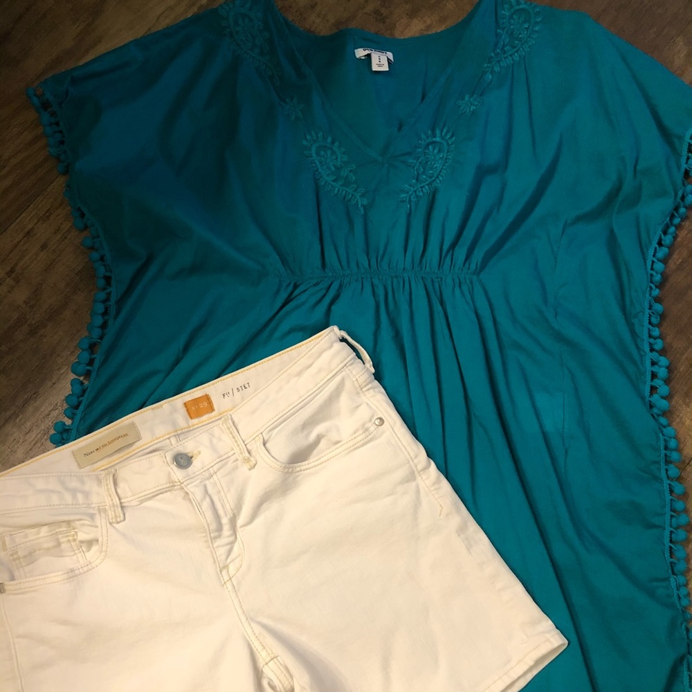 Old Navy top/ swim cover